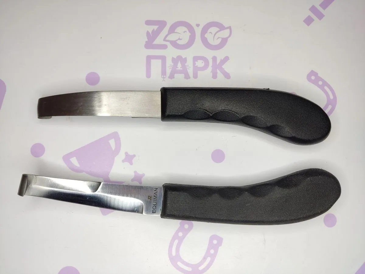 Нож копытный двухстороннее загнутое лезвие, японская сталь