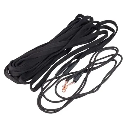 Корда двойная нейлон/шнур на карабинах роз.золото, 14,8 м