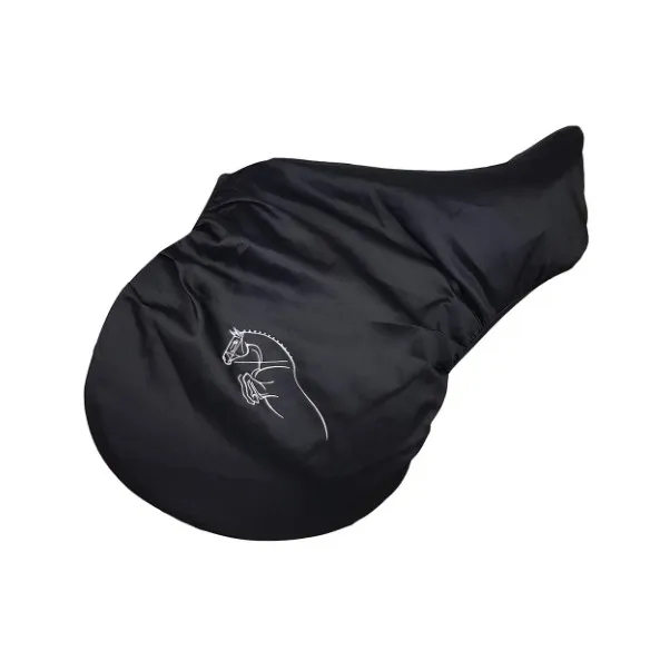 Чехол York на седло из хлопка черный
