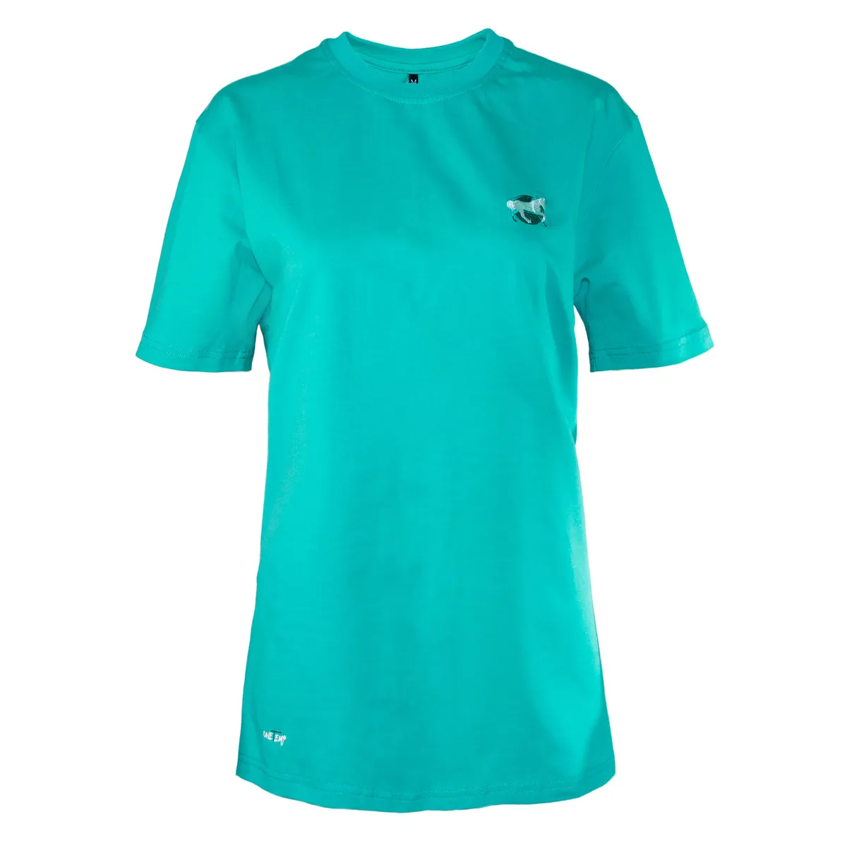 Футболка Minimal. Dark mint. Unisex-XS