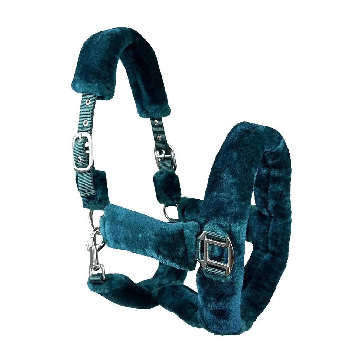 Недоуздок HE Cuddly бирюзовый Cob