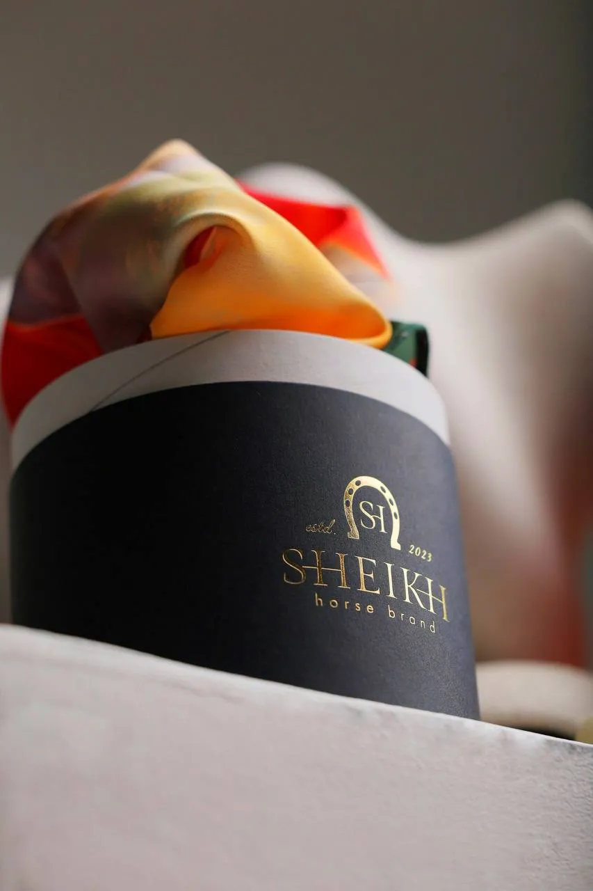 Платок маленький SHEIKH HORSE BRAND, коллекция Forest, р-р 90*90 