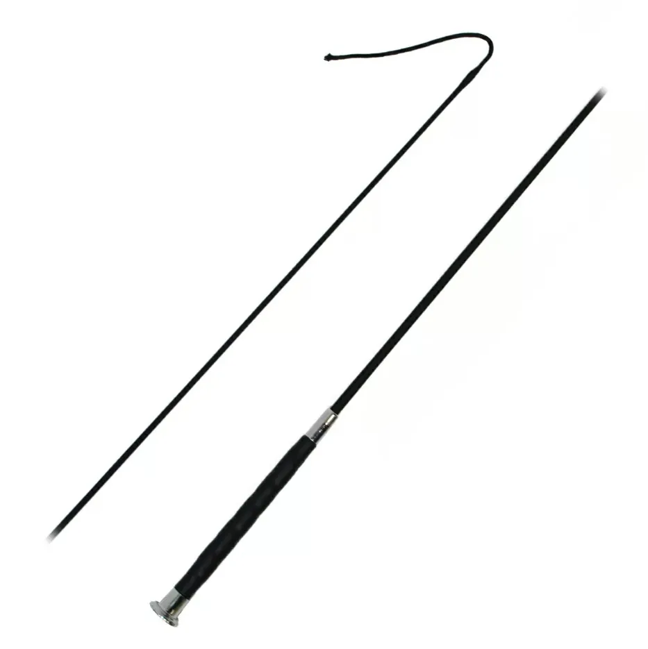 Хлыст выездковый, кожаная ручка и металлическая отделка