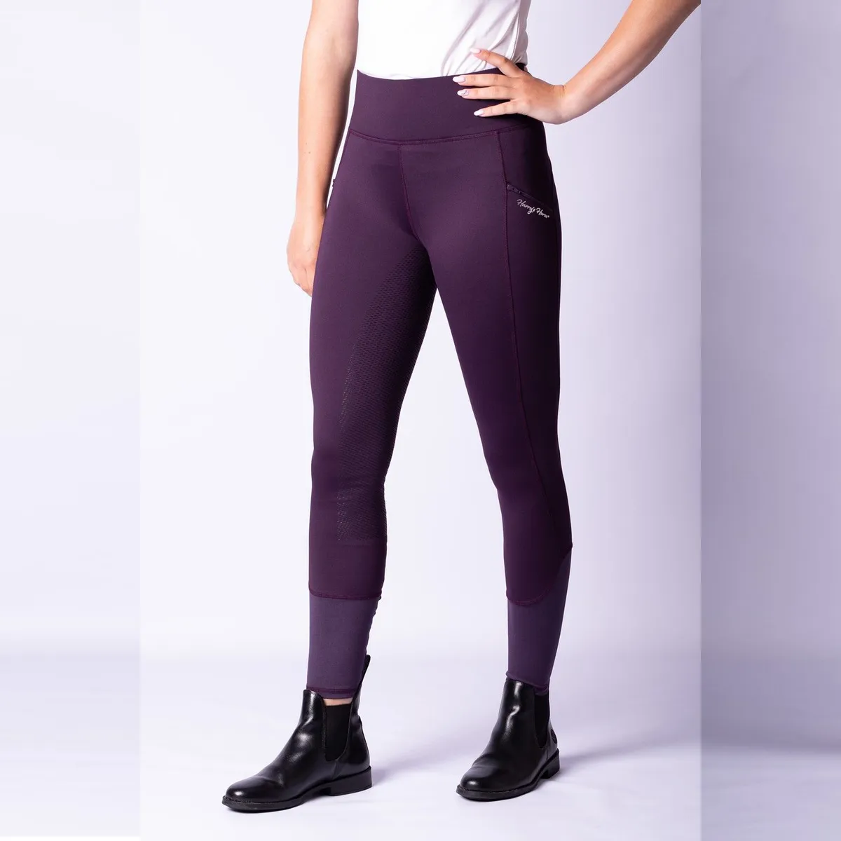 Бриджи-леггинсы HORSE HARRY'S HORSE FW'21 HURLEY II (Фиолетовый, 38)