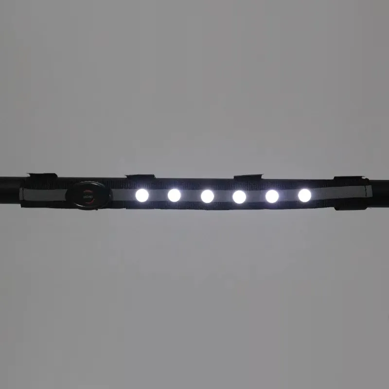 Накладка на налобный ремень с LED светом, чёрная