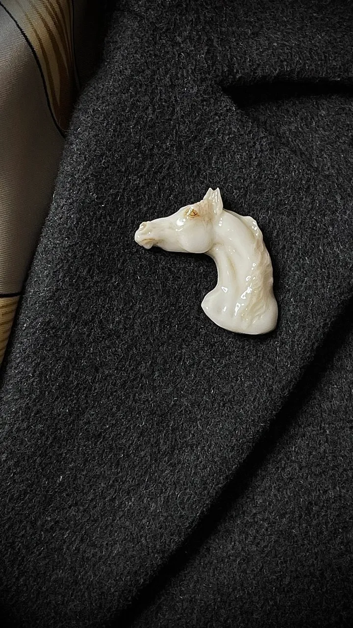 Брошь Араб слоновая кость (имитация)