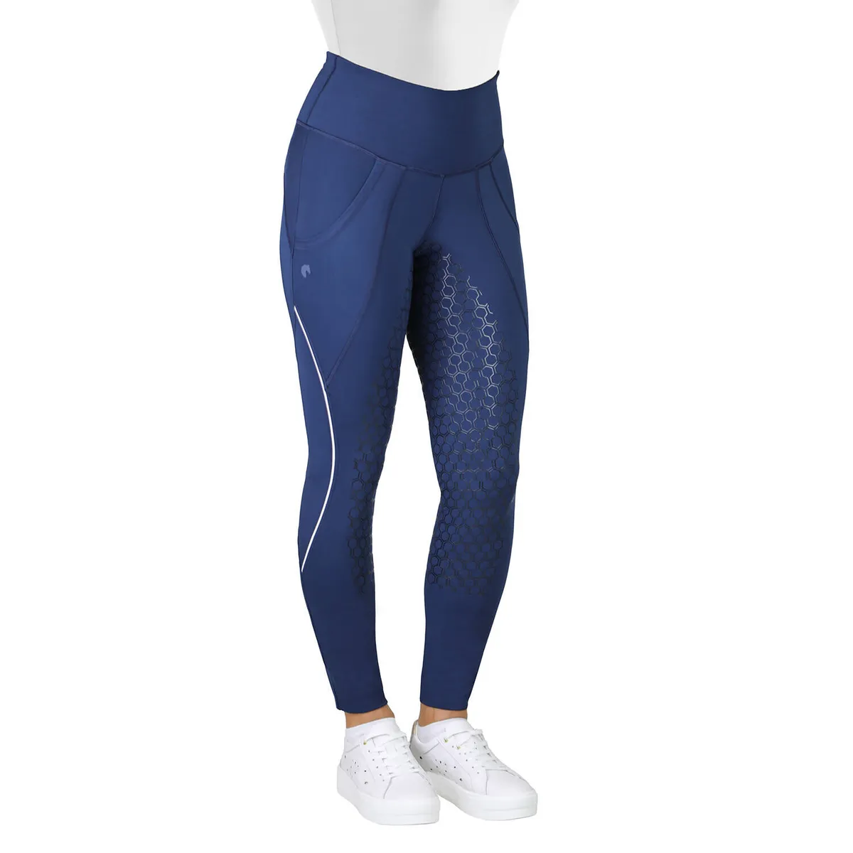 Бриджи HE  Adria с полной силиконовой леей т.синие 34