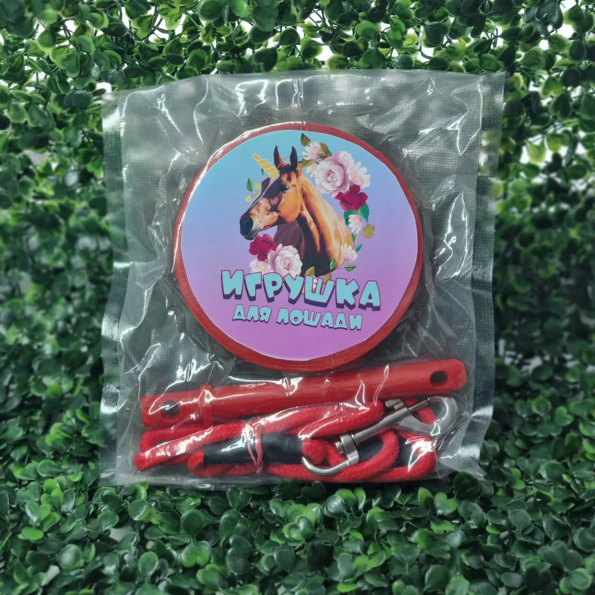 Подвесной держатель для лизунца SWEET FOR HORSE (Голубой)