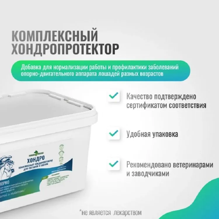 Horse-bio: Хондропротектор Хондро ArtroPro для лошадей, 2,4 кг