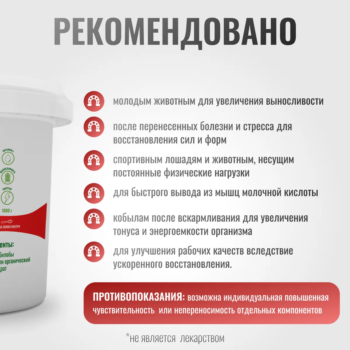 ЭнергоВит EnergyPro для лошадей, 1000 г