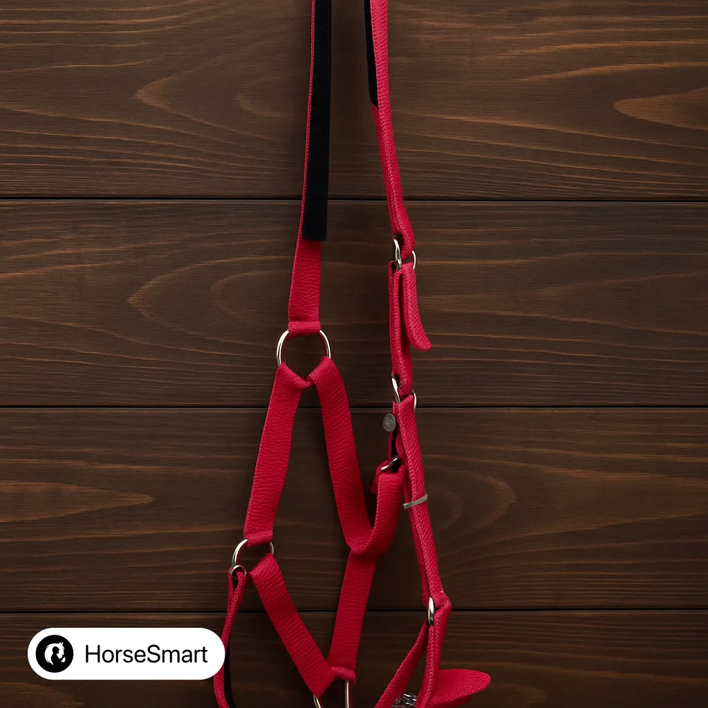 Недоуздок с неопреновой подложкой Full, Бордовый