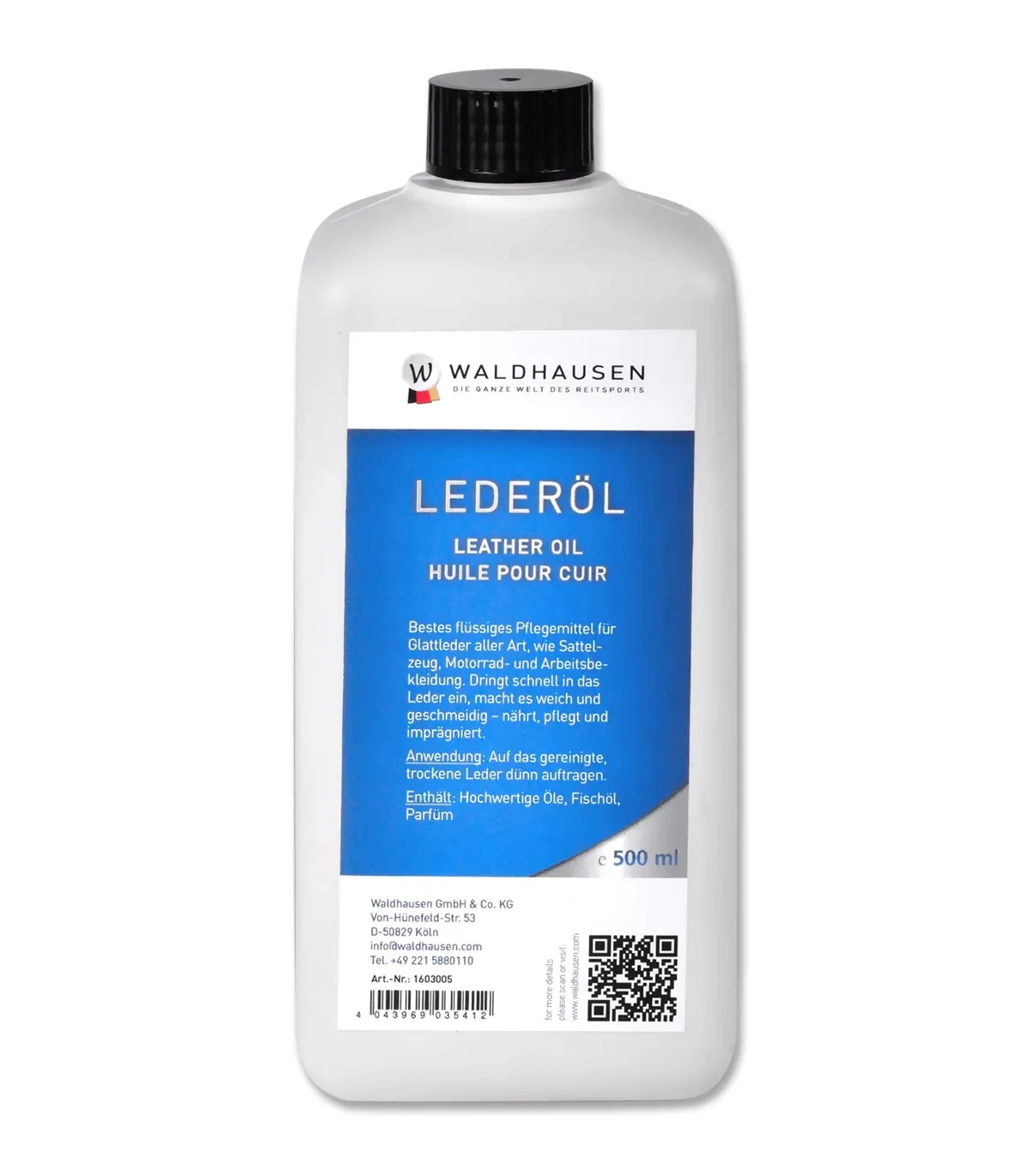 Масло для кожаных изделий 500мл Waldhausen