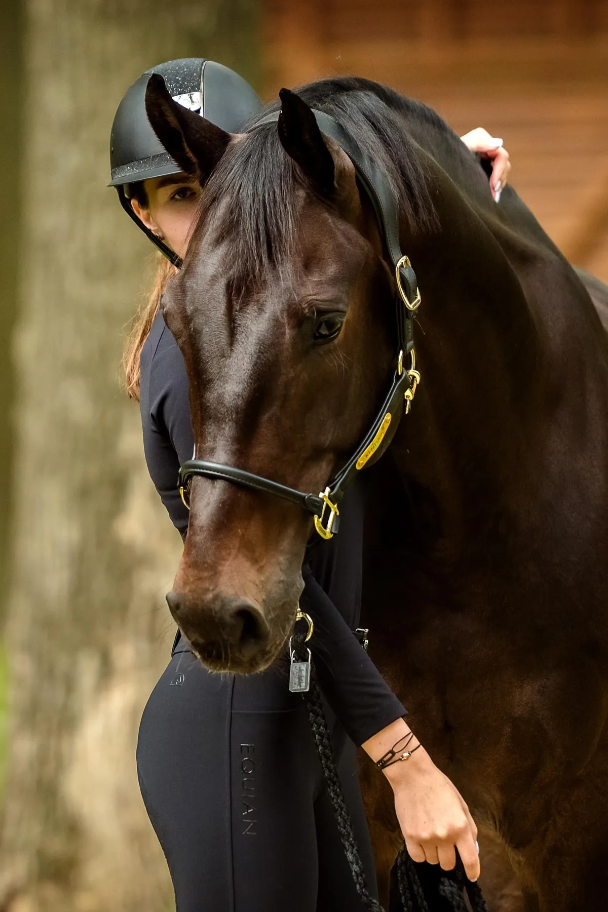 Бриджи для конного спорта EQUIAN с полной силиконовой леей