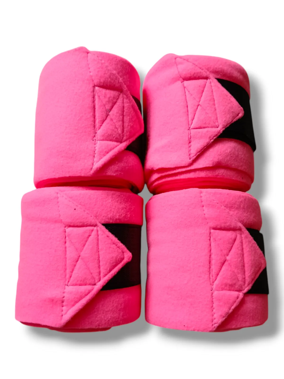 Флисовые бинты для лошади неоново-розовые 11см*3м (розовый)