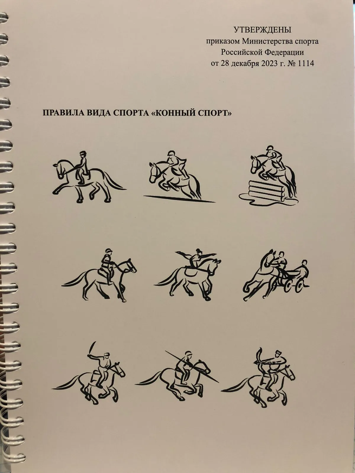 Правила вида спорта "Конный спорт" 2024 г.