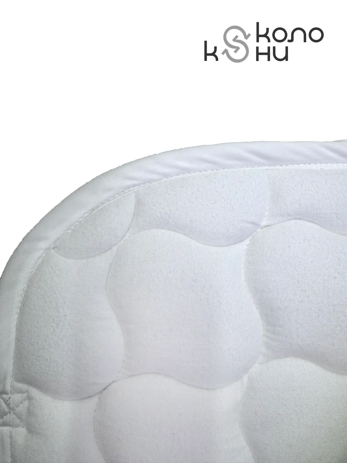 Вальтрап конкурный для лошади конный спорт, верховая езда ОколоКони, цвет белый, крупная стежка