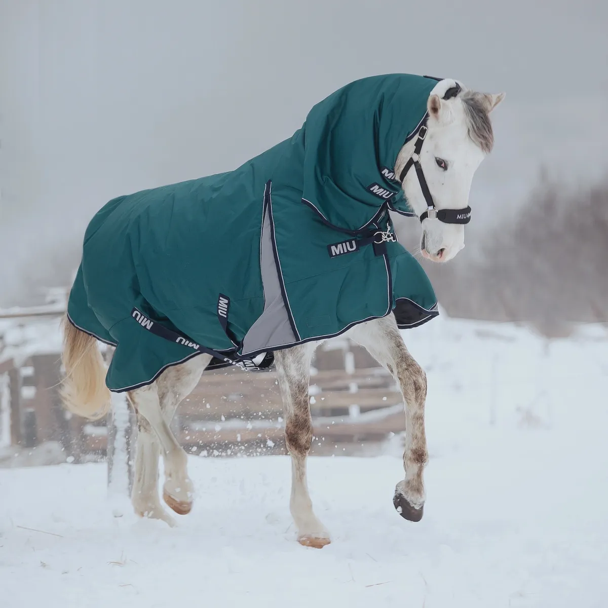ПОПОНА ПРОГУЛОЧНАЯ OSLO С ЦЕЛЬНОКРОЕННЫЙ КАПОР, 300 ГР, цвет Зелёный. 135см
