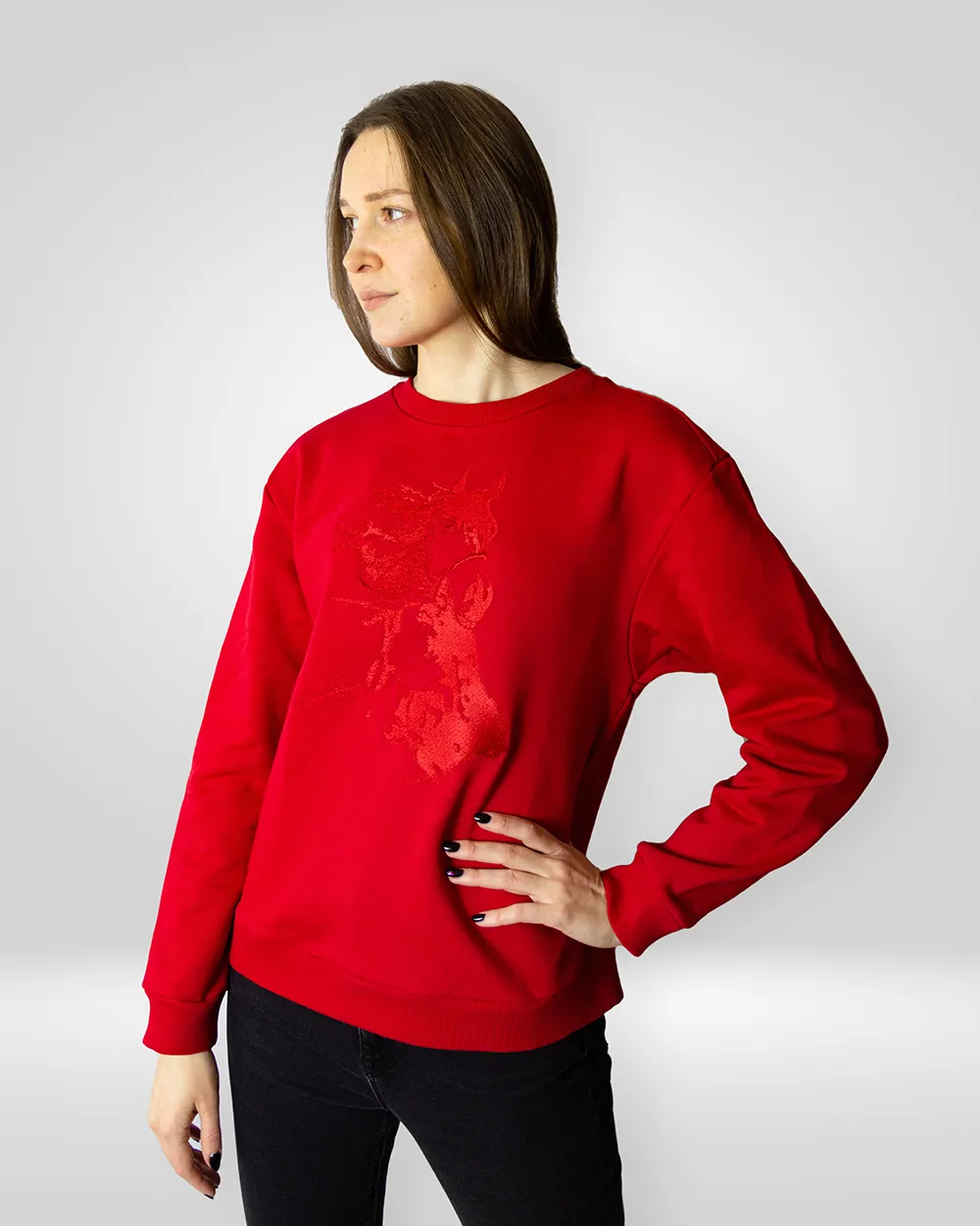 Свитшот Horse (red, xs)