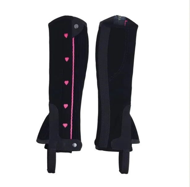 Краги York Hearts чёрные с сердечками 35/29