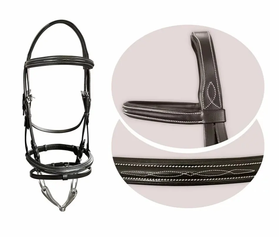 Оголовье York Miya трензельное чёрное Full