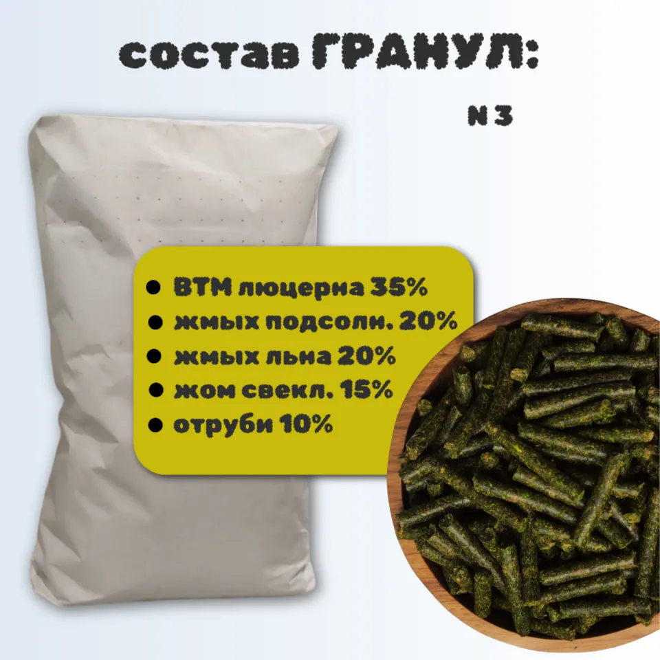 SanGran. Микс для лошадей в гранулах №3