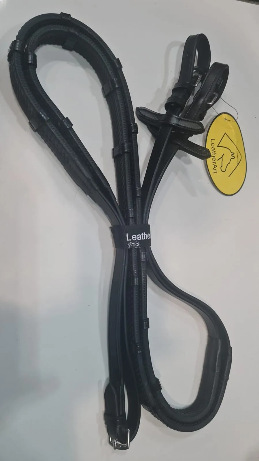 Повод резиновый "шланг" с ограничителями, LeatherArt