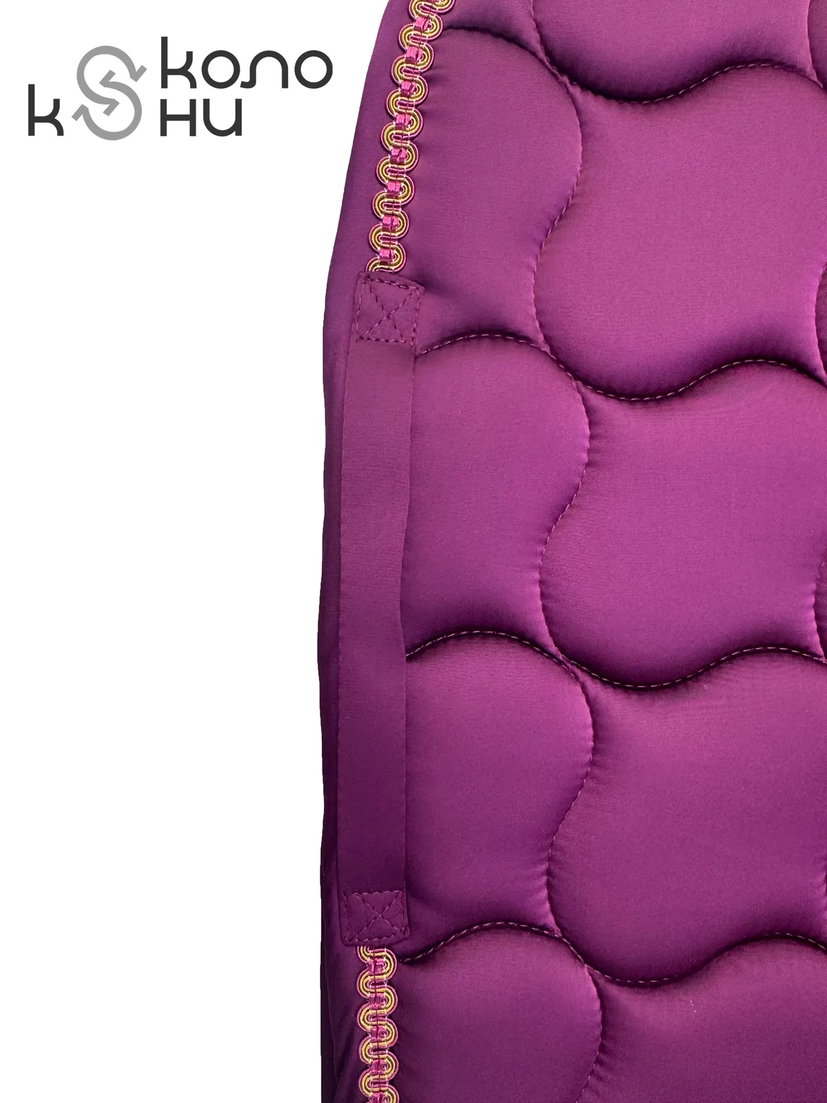 Вальтрап выездковый для лошади конный спорт, верховая езда ОколоКони, цвет розовый, крупная стежка