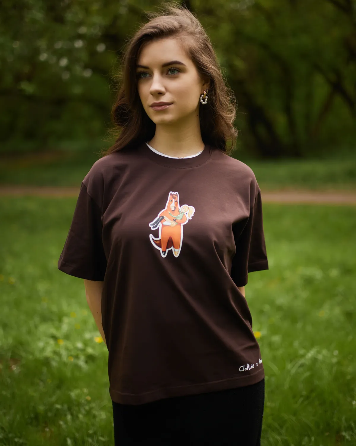 Футболка шоколадная Brown Horse