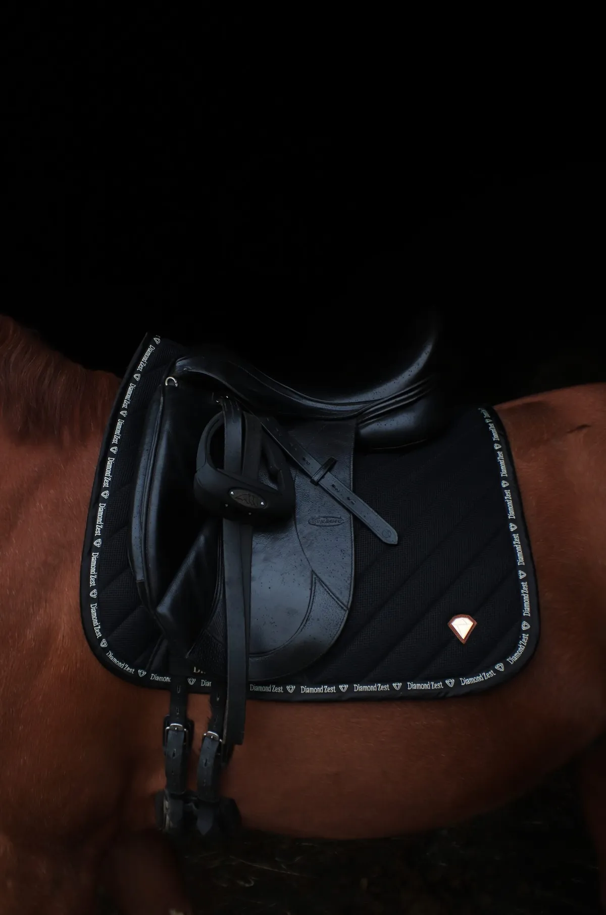 Выездковый дышащий вальтрап Air Black Diamond Zest для пони