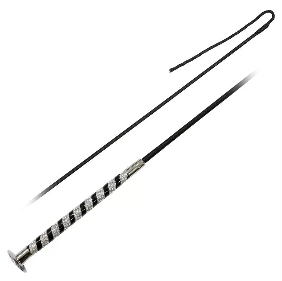 Хлыст выездковый со стразами на ручке