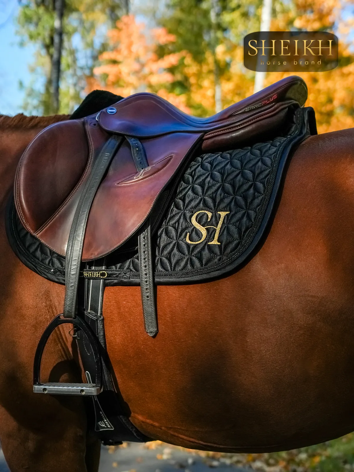 Вальтрап выездковый SHEIKH HORSE BRAND, коллекция ORIENTAL, цвет черный