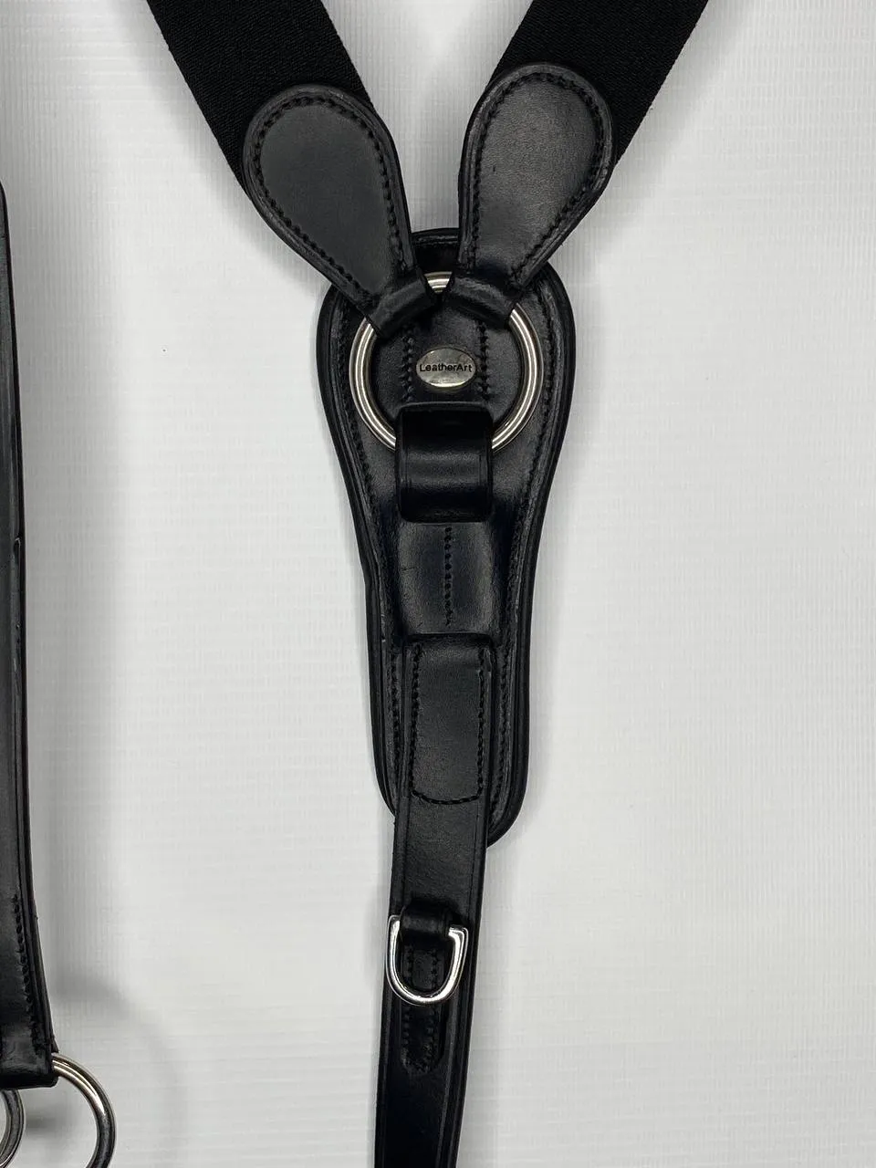 Подперсье классическое кожаное с резинками LeatherArt