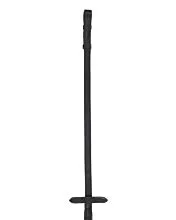 Повод Sophie прорезиненный на крючках чёрный