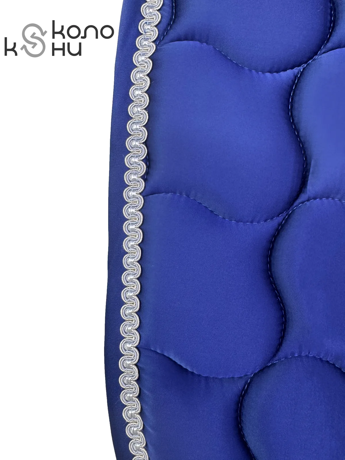 Вальтрап выездковый для лошади конный спорт, верховая езда ОколоКони, цвет синий, крупная стежка