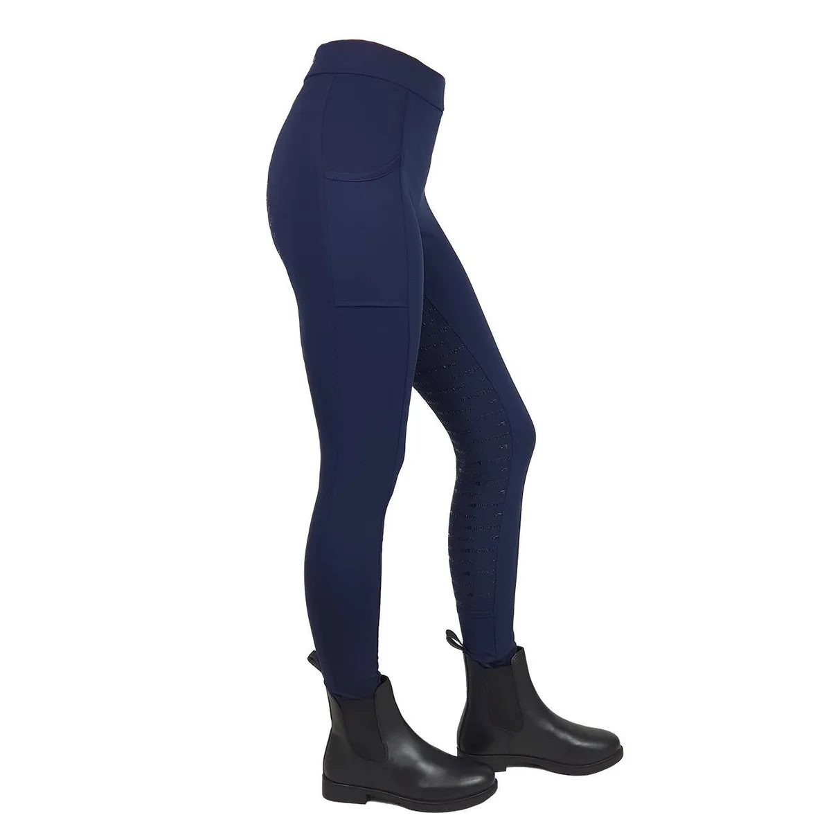 Бриджи HE Destiny с полной силиконовой леей темно-синие 34