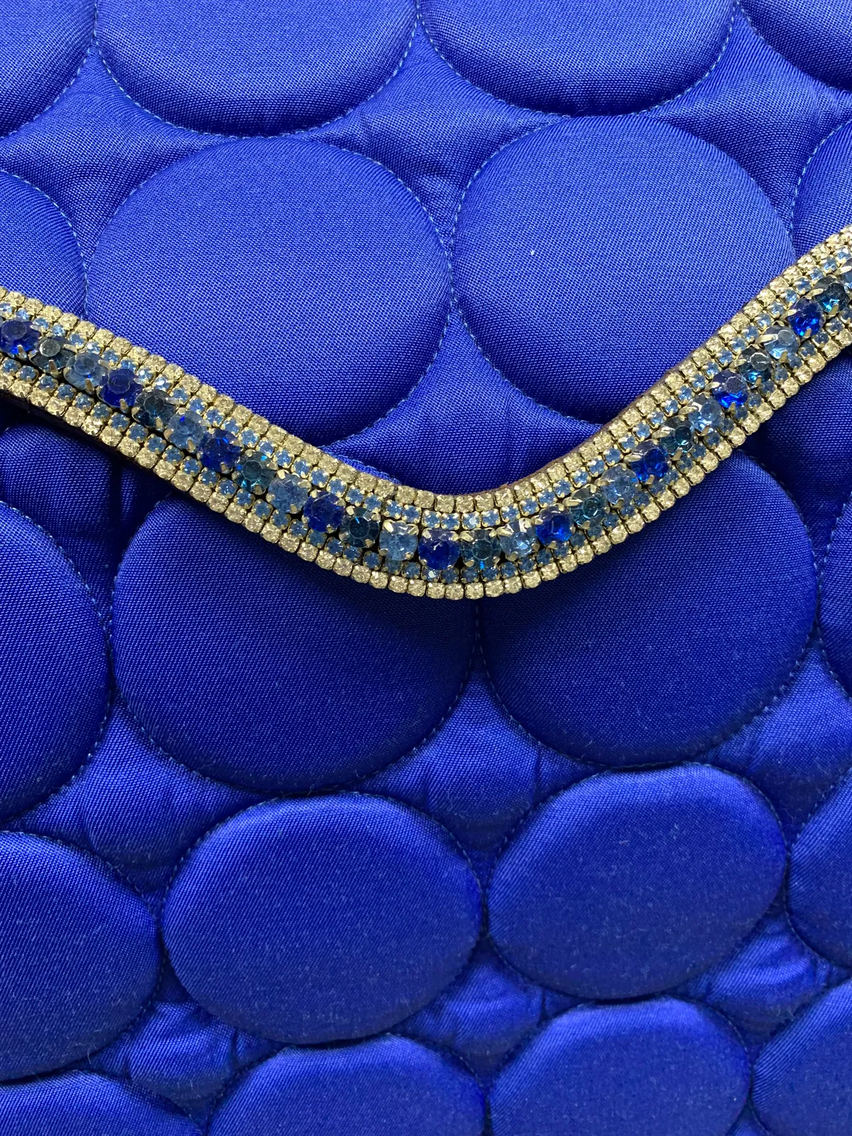 Налобный ремень, 5-ти рядный, коричневая кожа