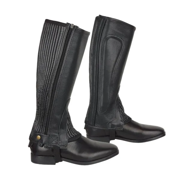 Краги York Emin кожаные черные 40/33