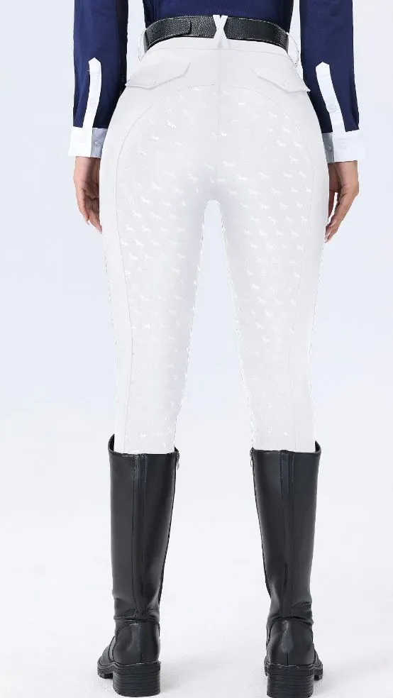 Бреггинсы для верховой езды белые, размер М