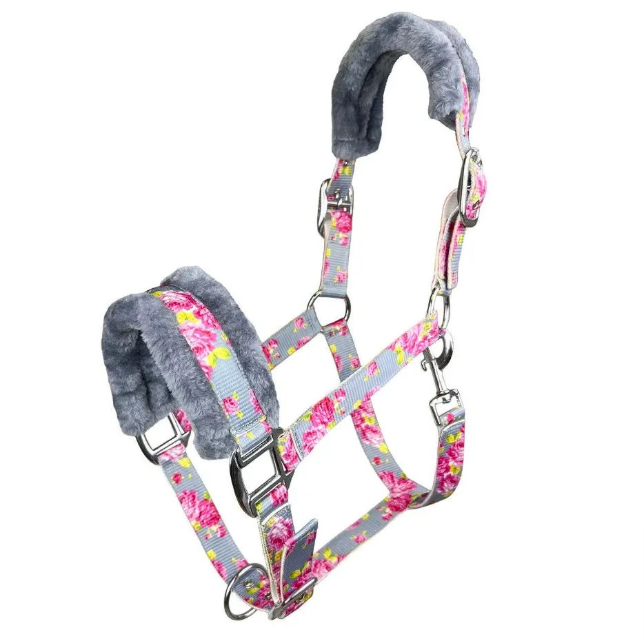 Недоуздок York Fleur серый Cob