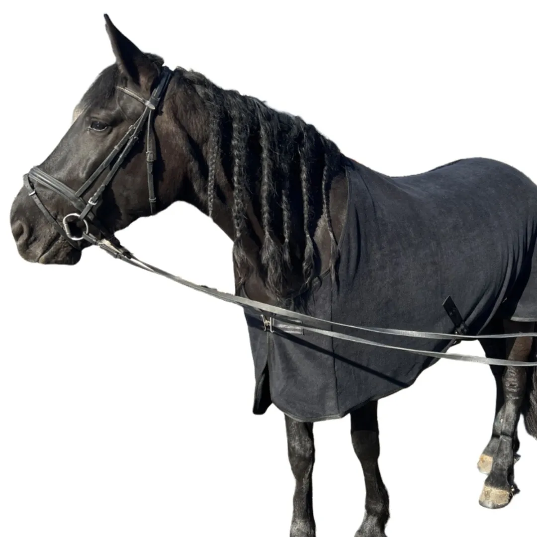 Попона с ремнями "Alexandra" (Черный, 155 см)