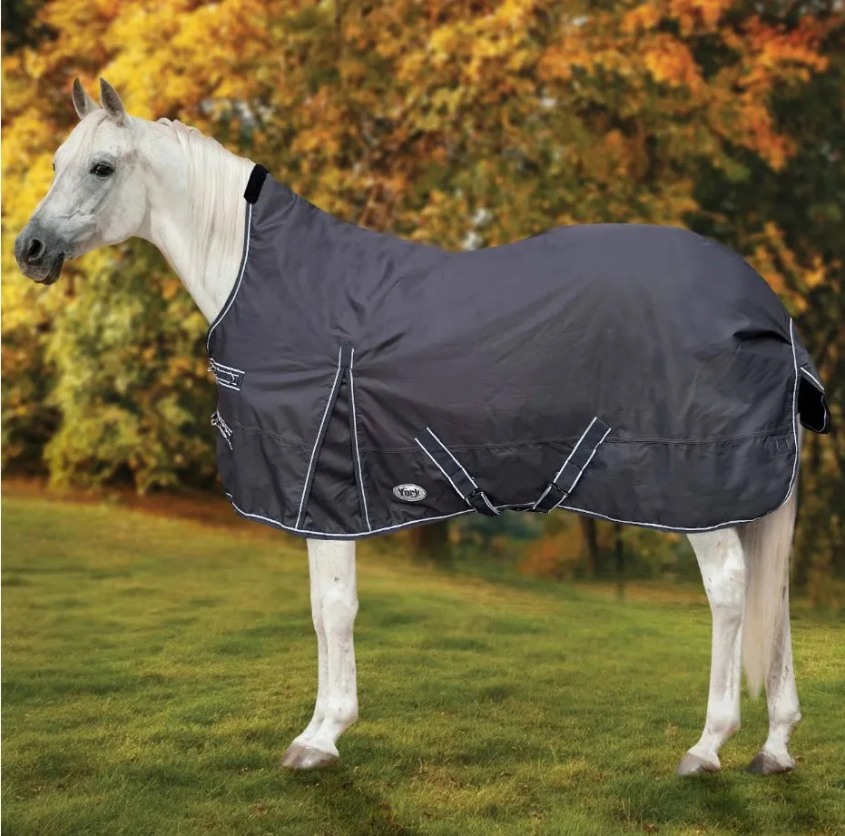 Попона York Calista High Neck зимняя/дождевая с холкой/100 гр серая  125 см