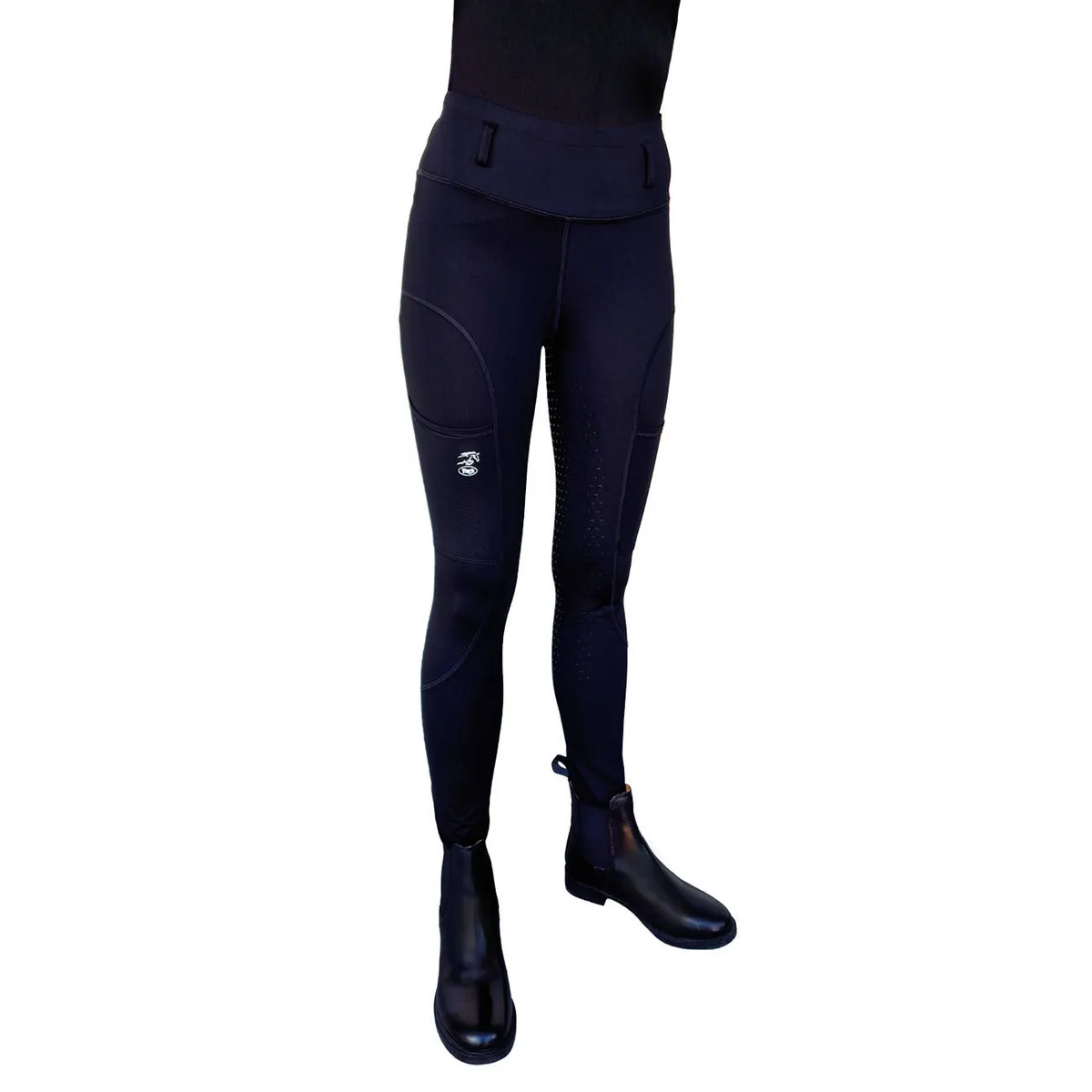 Бриджи York Evia с полной силиконовой леей черные 42