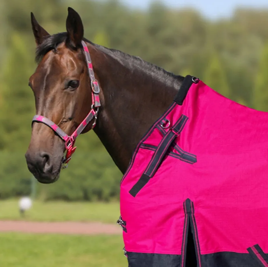Попона HE Astrea зимняя/дождевая/100 гр/1200D розово-синяя 125 см