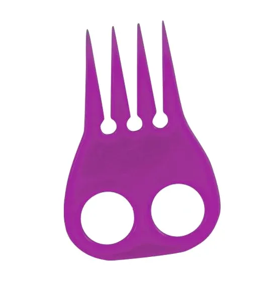 Гребень York для плетения гривы фиолетовый