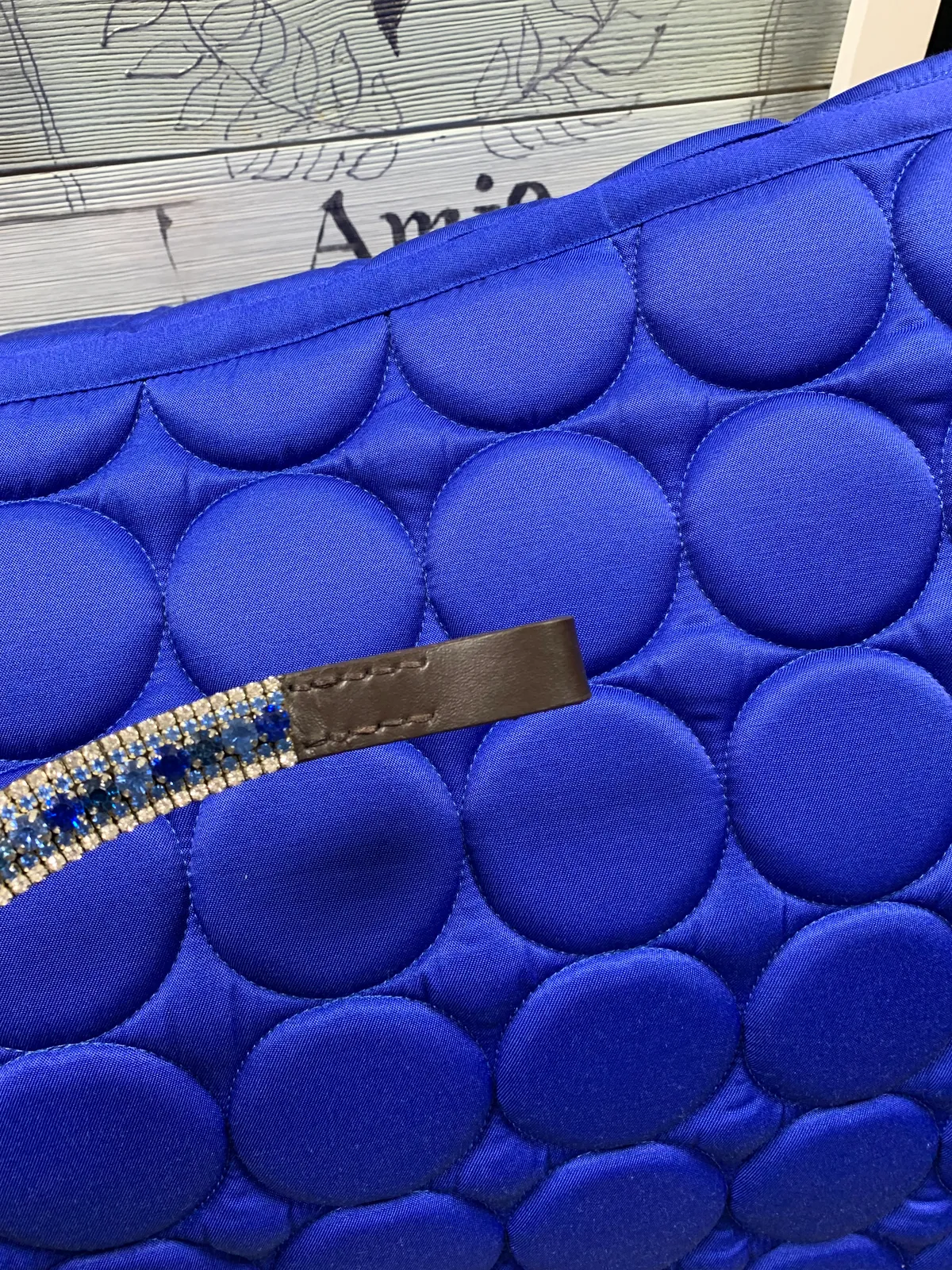 Налобный ремень, 5-ти рядный, коричневая кожа