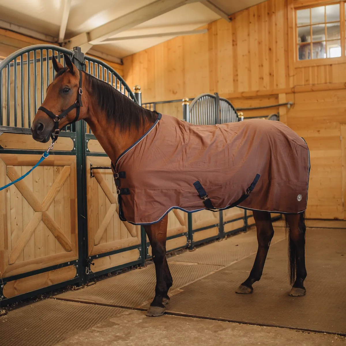Попона денниковая FLEECE-LINED на флисе коричневый