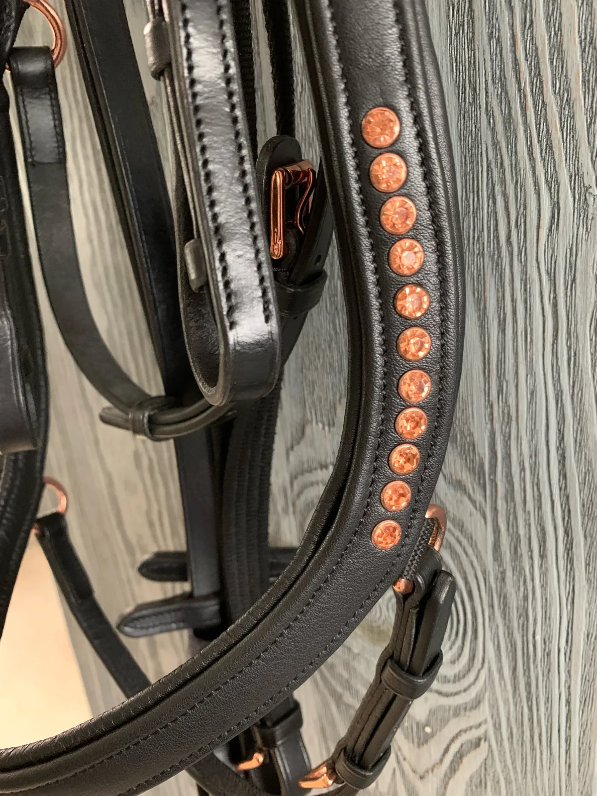 Оголовье Rosegold, анатомическое, FULL