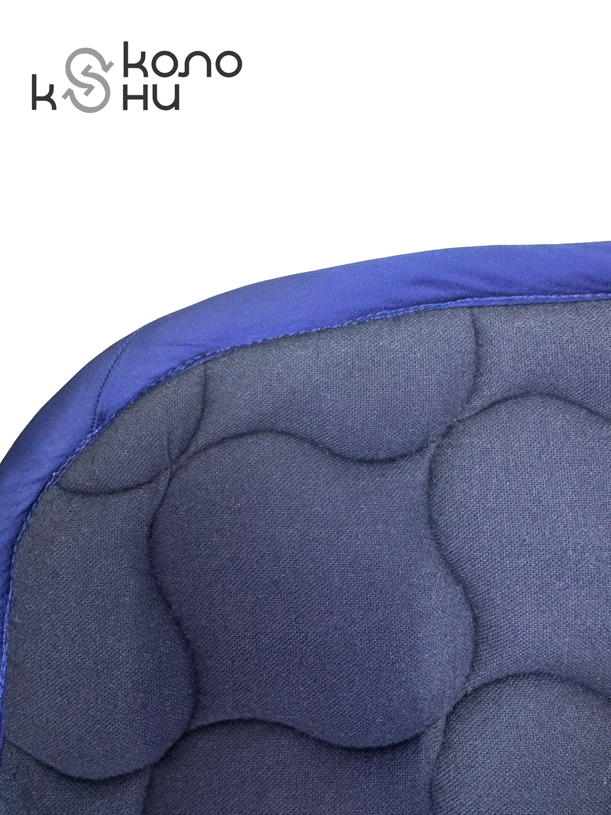 Вальтрап выездковый для лошади конный спорт, верховая езда ОколоКони, цвет синий, крупная стежка