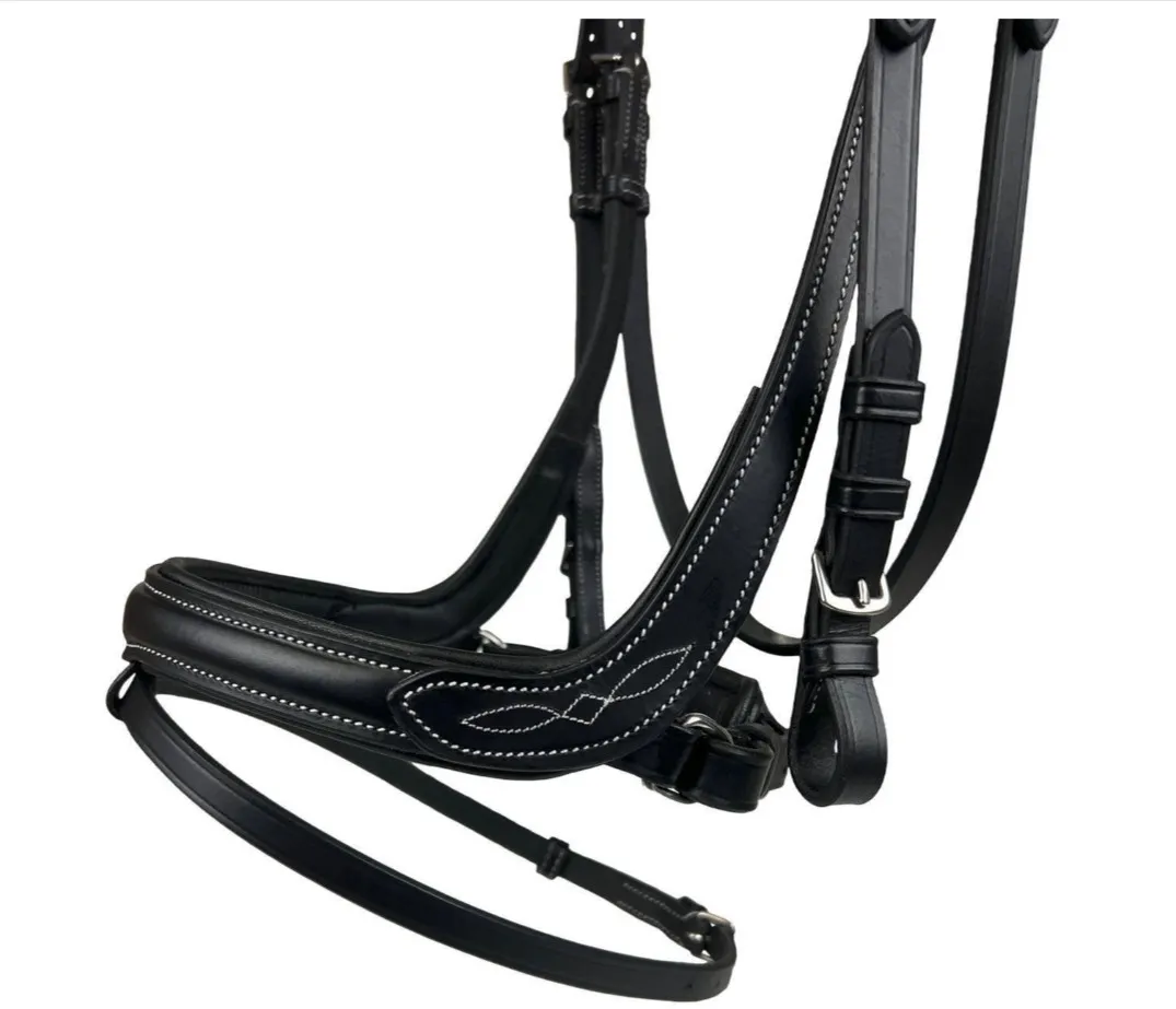 Уздечка Horsenjoy Anatomic анатомическая черная Full