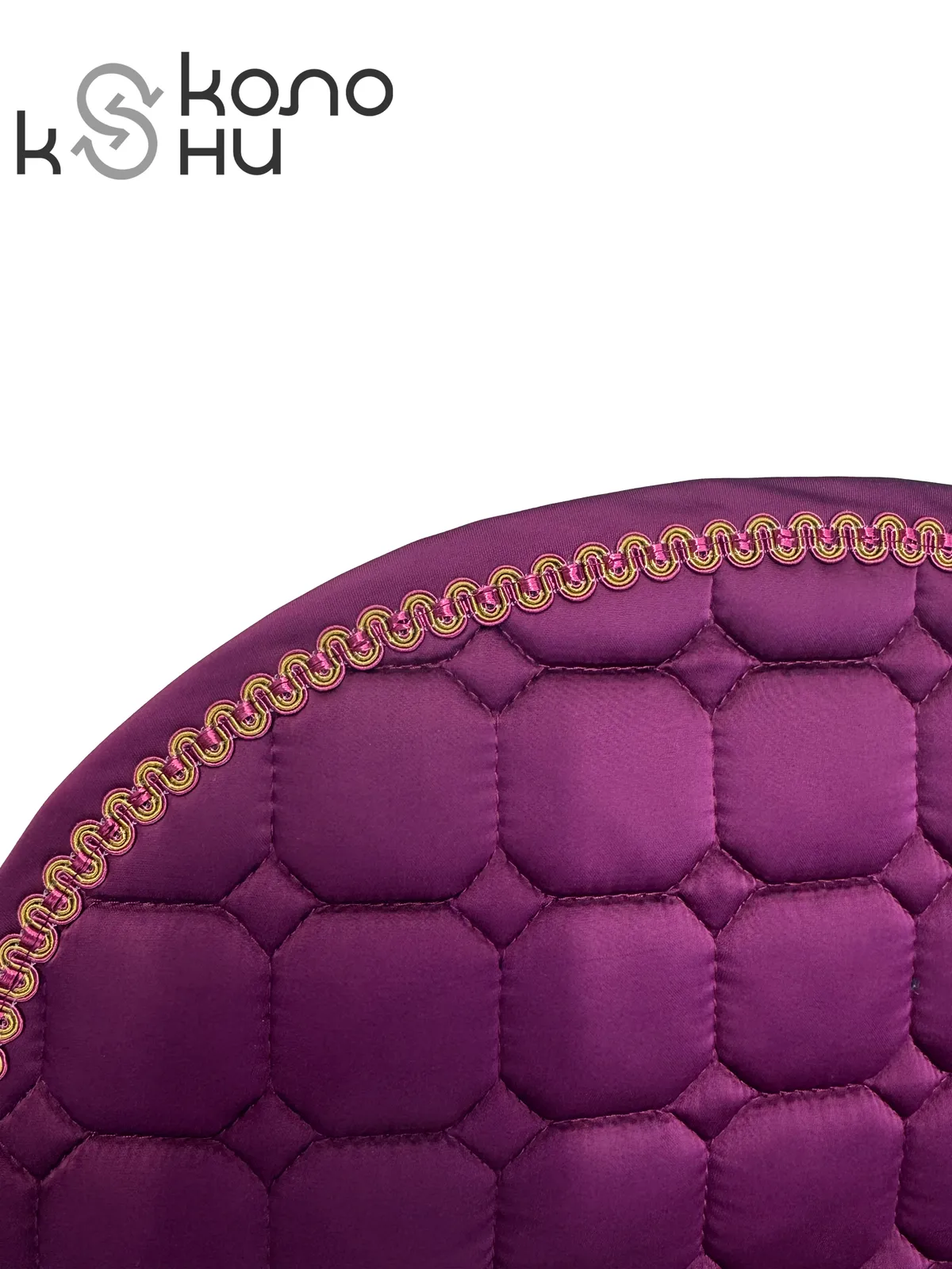 Вальтрап конкурный для лошади конный спорт, верховая езда ОколоКони, цвет розовый, мелкая стежка